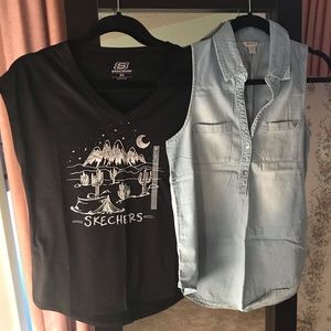 Tank top bundle! Brand new! Sketchers/Guess